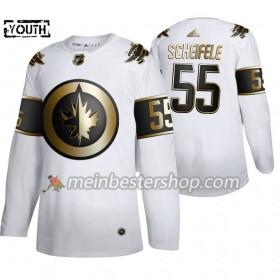 Winnipeg Jets Mark Scheifele 55 Adidas 2019-2020 Golden Edition Weiß Trikot Authentic - Kinder